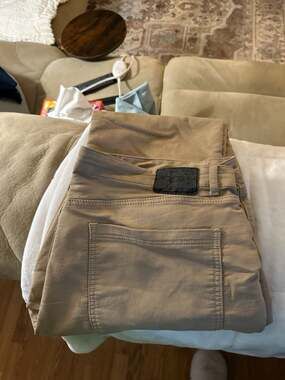 Articles of Society Men's Khaki Tan 5-Pocket Slim Straight Stretch Jeans 44x 30